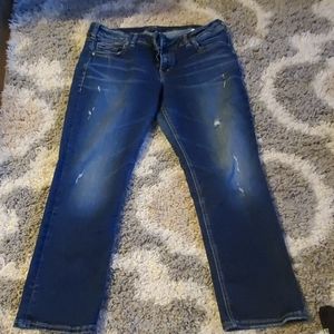 Silver suki Jean capris